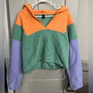 Cider - Colorblock Fleece Pull-Over - Sz S